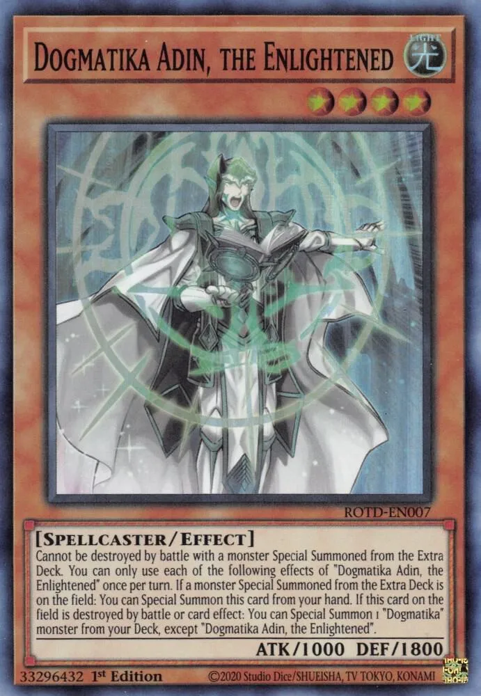 Dogmatika Adin, l'Illuminé — Rise of the Duelist — Yu-Gi-Oh!