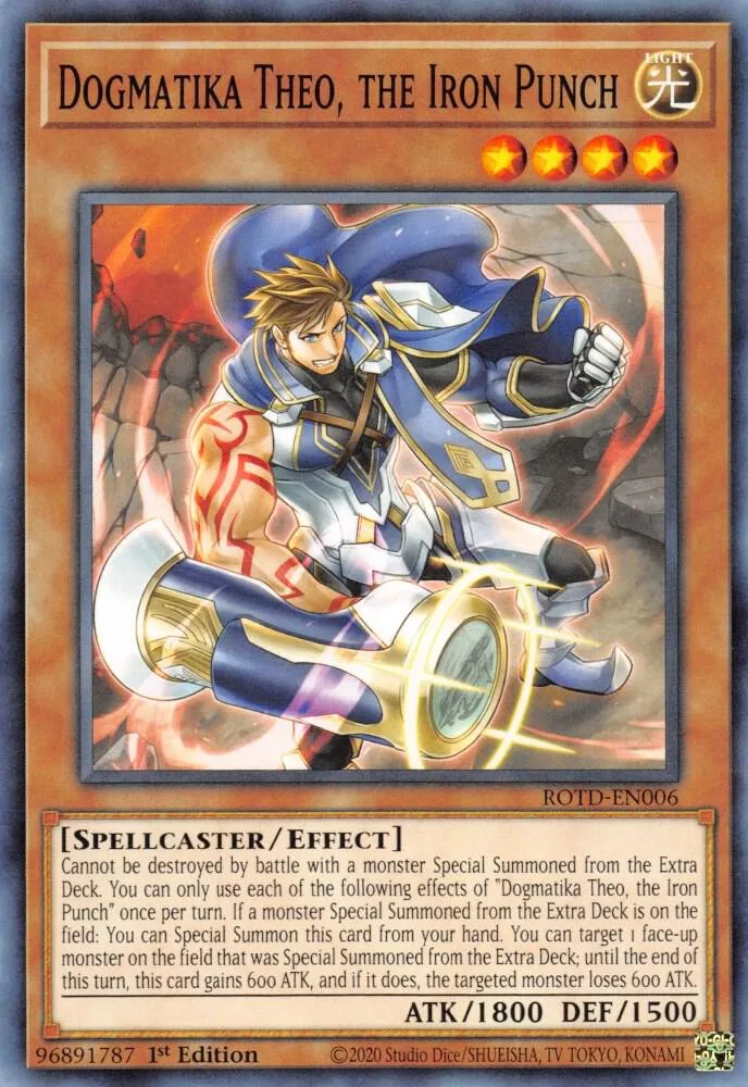 Dogmatika Théo, le Poing de Fer — Rise of the Duelist — Yu-Gi-Oh!