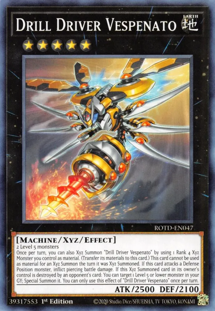 Vespenato la Guêpe Foreuse — Rise of the Duelist — Yu-Gi-Oh!