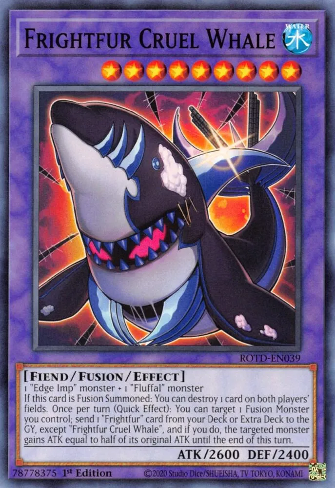 Frightfur Cruel Whale — Rise of the Duelist — Yu-Gi-Oh!