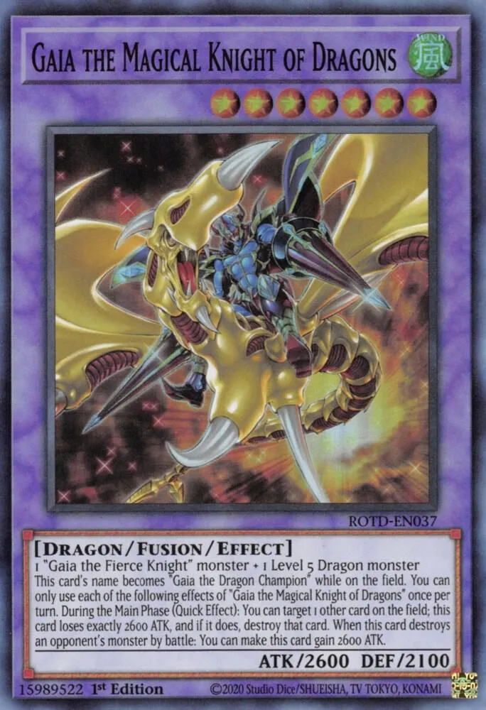 Gaïa le Chevalier Magique des Dragons — Rise of the Duelist — Yu-Gi-Oh!