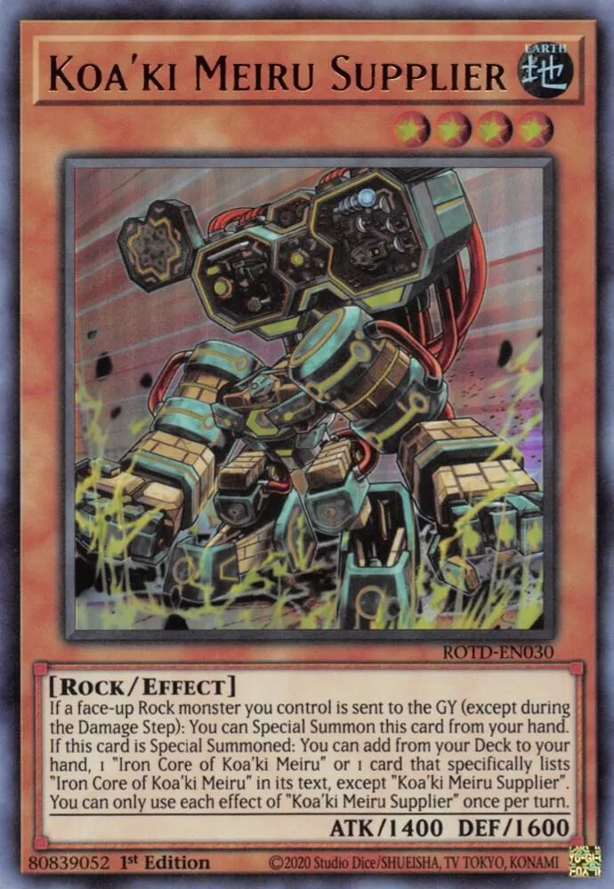 Fournisseur Koa'ki Meiru — Rise of the Duelist — Yu-Gi-Oh!