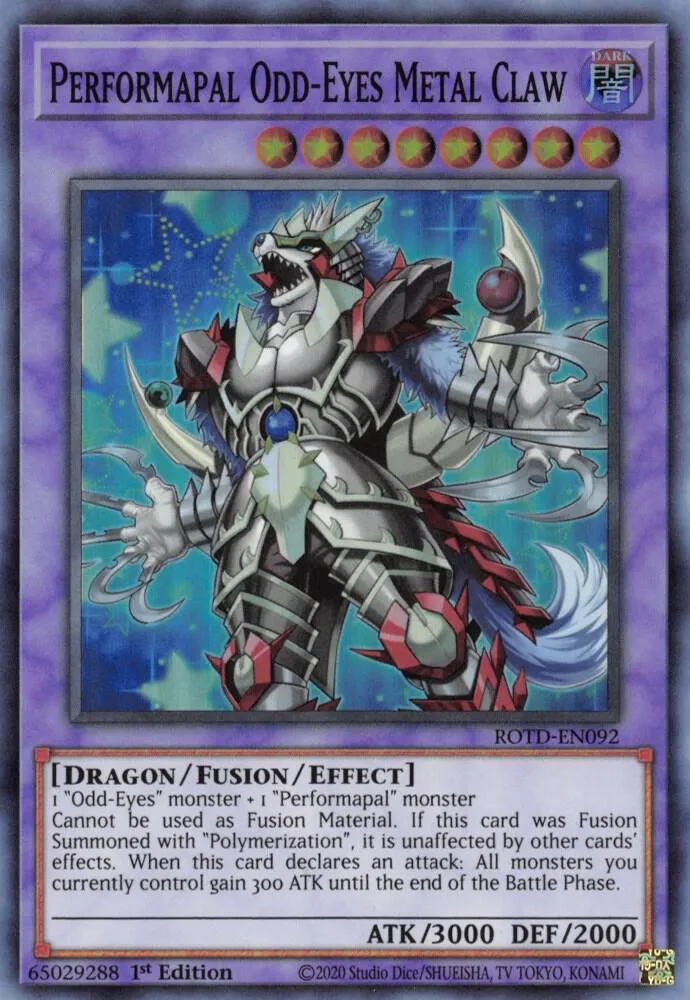 Performapal Odd-Eyes Metal Claw — Rise of the Duelist — Yu-Gi-Oh!