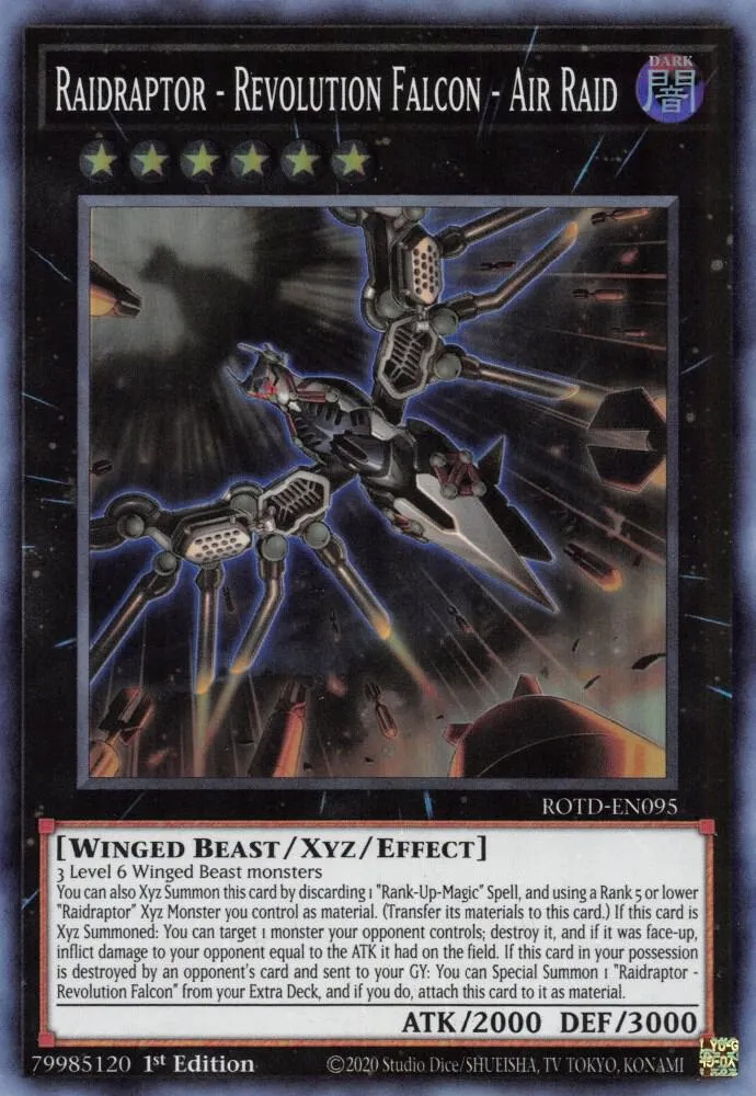 Raidraptor - Revolution Falcon - Air Raid — Rise of the Duelist — Yu-Gi-Oh!