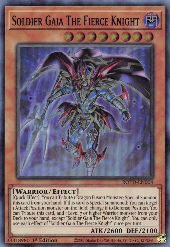 Soldier Gaia the Fierce Knight — Rise of the Duelist — Yu-Gi-Oh!