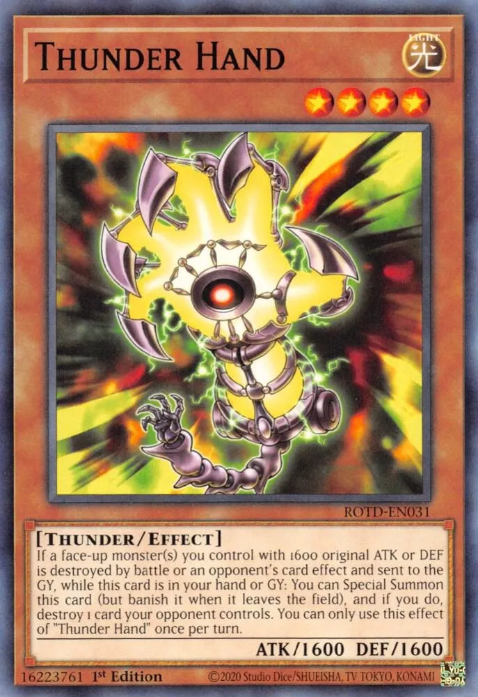 Main du Tonnerre — Rise of the Duelist — Yu-Gi-Oh!
