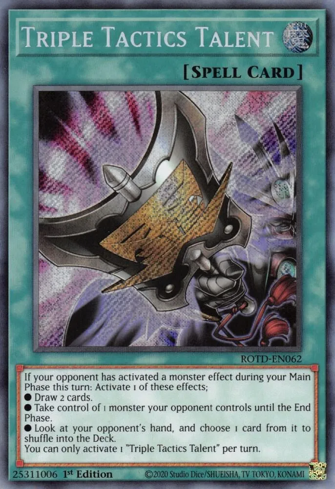 Triple Tactics Talent — Rise of the Duelist — Yu-Gi-Oh!