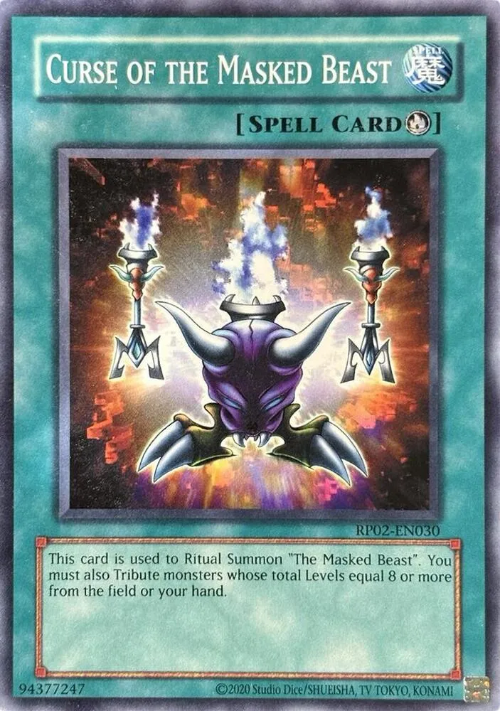 Curse of the Masked Beast — Retro Pack 2 (2020 Date Reprint) — Yu-Gi-Oh!