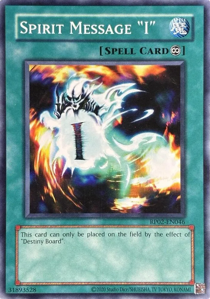 Message Spirituel "I" — Retro Pack 2 (2020 Date Reprint) — Yu-Gi-Oh!