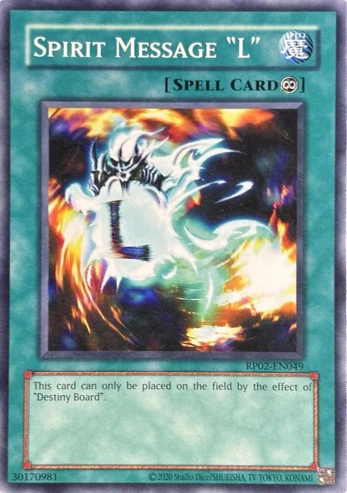 Message Spirituel "L" — Retro Pack 2 (2020 Date Reprint) — Yu-Gi-Oh!