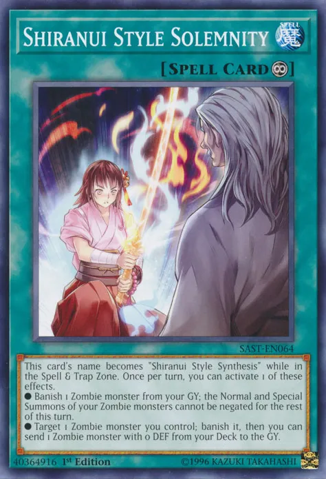 Shiranui Style Solemnity — Savage Strike — Yu-Gi-Oh!