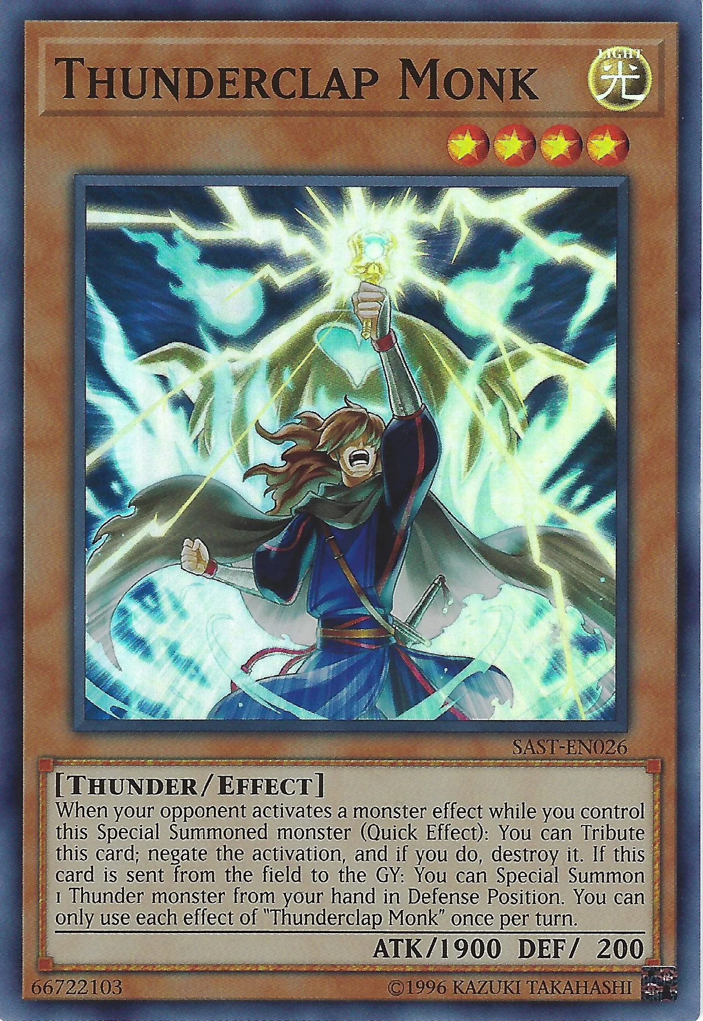 Thunderclap Monk — Savage Strike - Unlimited — Yu-Gi-Oh!