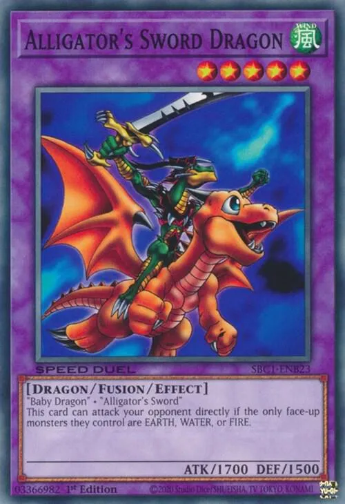 Dragon du Glaive de l'Alligator — Speed Duel: Streets of Battle City — Yu-Gi-Oh!