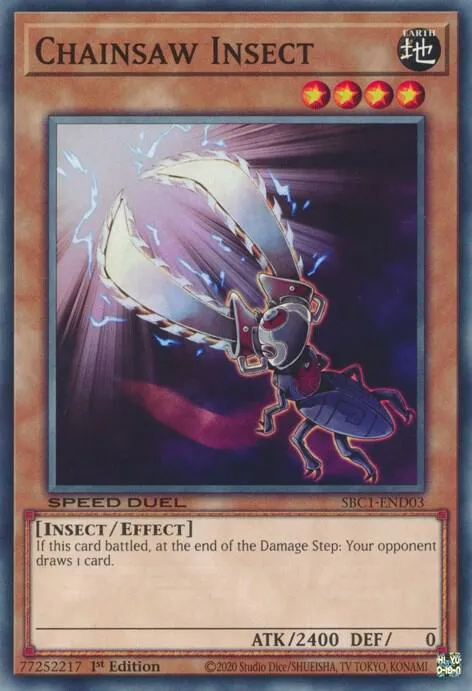 Insecte Tronçonneuse — Speed Duel: Streets of Battle City — Yu-Gi-Oh!