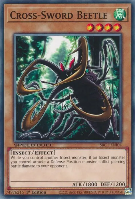 Cross-Sword Beetle — Speed Duel: Streets of Battle City — Yu-Gi-Oh!