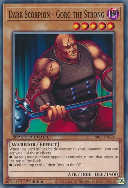 Dark Scorpion - Gorg the Strong — Speed Duel: Streets of Battle City — Yu-Gi-Oh!