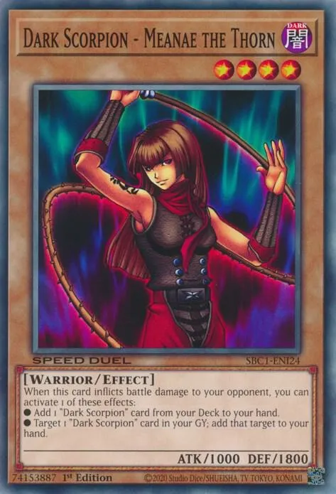 Meanae l'Épineux - Scorpion Noir — Speed Duel: Streets of Battle City — Yu-Gi-Oh!