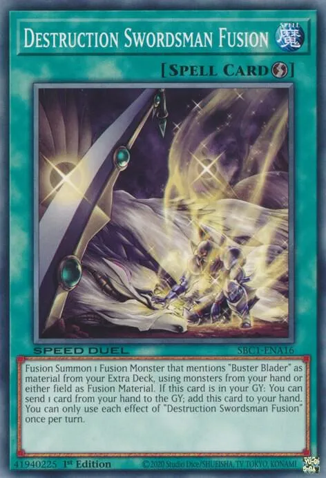 Destruction Swordsman Fusion — Speed Duel: Streets of Battle City — Yu-Gi-Oh!