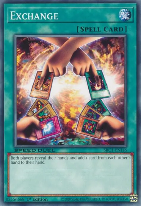 Exchange — Speed Duel: Streets of Battle City — Yu-Gi-Oh!