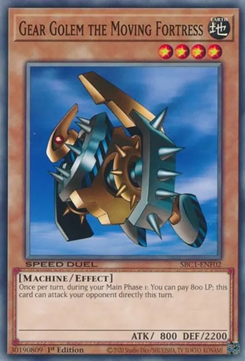 Gear Golem, La Forteresse Mobile — Speed Duel: Streets of Battle City — Yu-Gi-Oh!