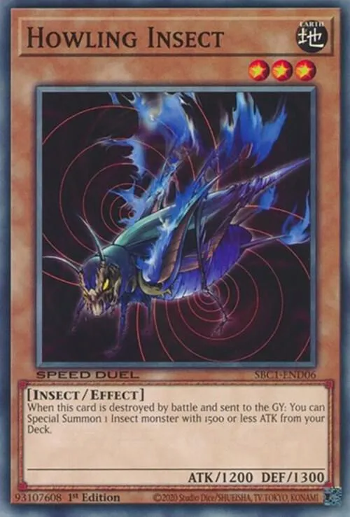 Insecte Rugissant — Speed Duel: Streets of Battle City — Yu-Gi-Oh!