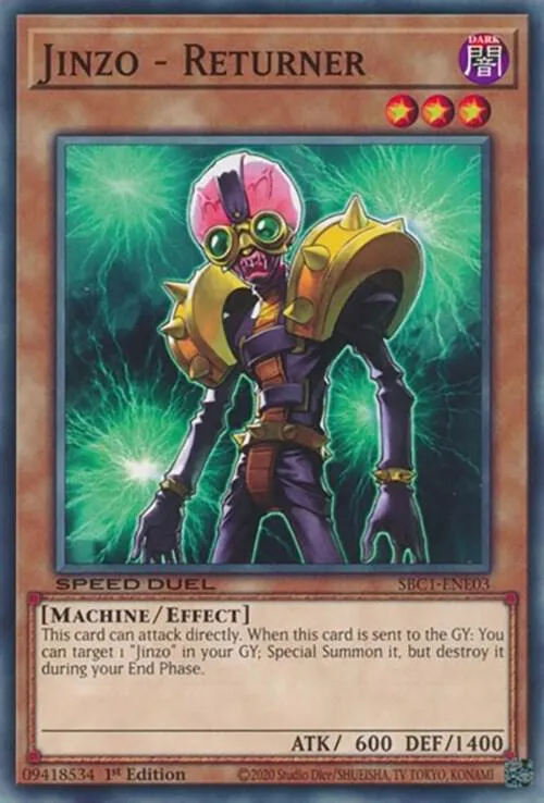 Jinzo - Returner — Speed Duel: Streets of Battle City — Yu-Gi-Oh!