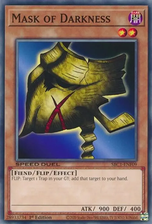 Masque des Ténèbres — Speed Duel: Streets of Battle City — Yu-Gi-Oh!