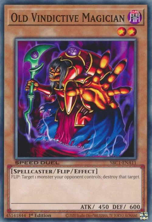 Old Vindictive Magician — Speed Duel: Streets of Battle City — Yu-Gi-Oh!