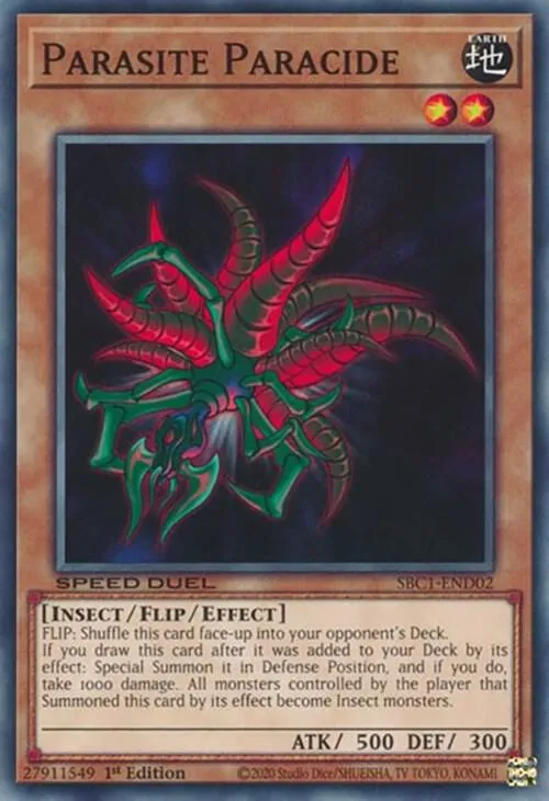 Parasite Paracide — Speed Duel: Streets of Battle City — Yu-Gi-Oh!