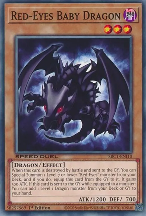 Red-Eyes Baby Dragon — Speed Duel: Streets of Battle City — Yu-Gi-Oh!