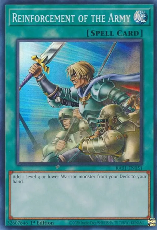 Renfort de l'Armée — Speed Duel: Streets of Battle City — Yu-Gi-Oh!