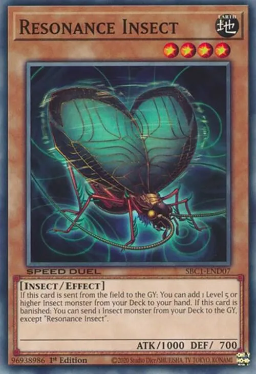 Insecte de Résonance — Speed Duel: Streets of Battle City — Yu-Gi-Oh!