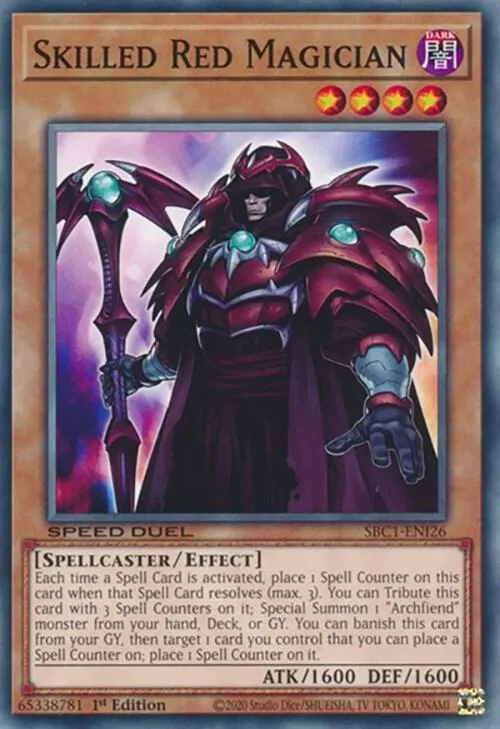Skilled Red Magician — Speed Duel: Streets of Battle City — Yu-Gi-Oh!