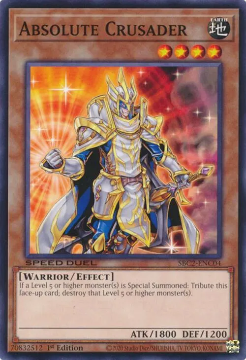 Absolute Crusader — Speed Duel: Battle City Finals — Yu-Gi-Oh!