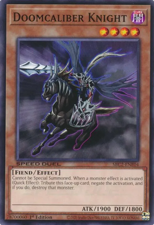 Doomcaliber Knight — Speed Duel: Battle City Finals — Yu-Gi-Oh!
