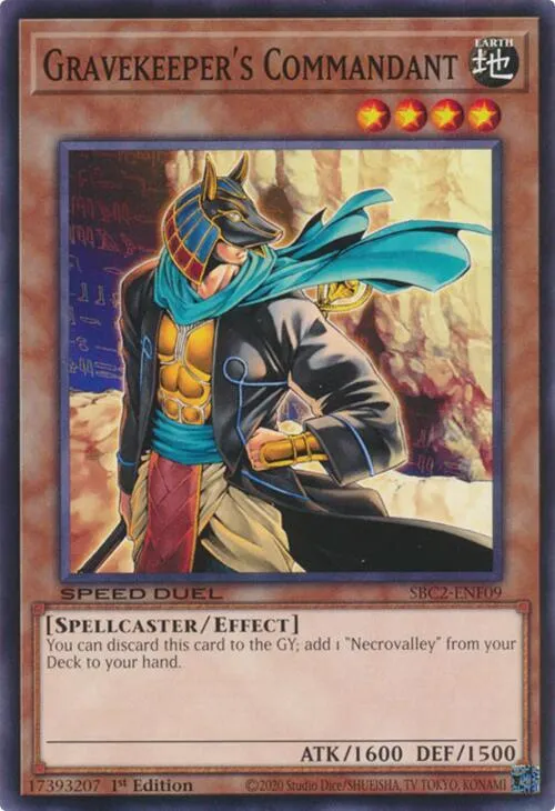 Gravekeeper's Commandant — Speed Duel: Battle City Finals — Yu-Gi-Oh!