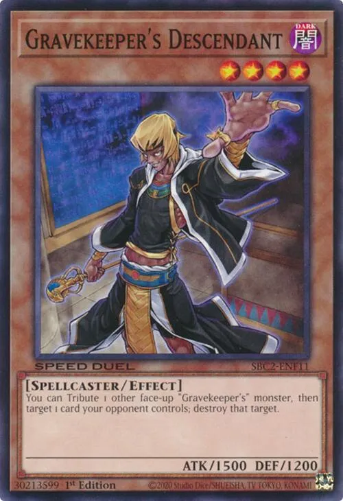 Gravekeeper's Descendant — Speed Duel: Battle City Finals — Yu-Gi-Oh!