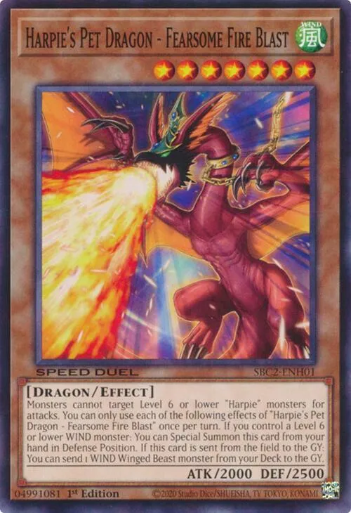 Harpie's Pet Dragon - Fearsome Fire Blast — Speed Duel: Battle City Finals — Yu-Gi-Oh!