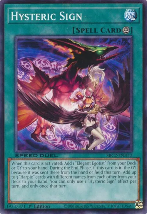 Signe Hystérique — Speed Duel: Battle City Finals — Yu-Gi-Oh!