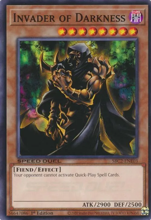 Invader of Darkness — Speed Duel: Battle City Finals — Yu-Gi-Oh!