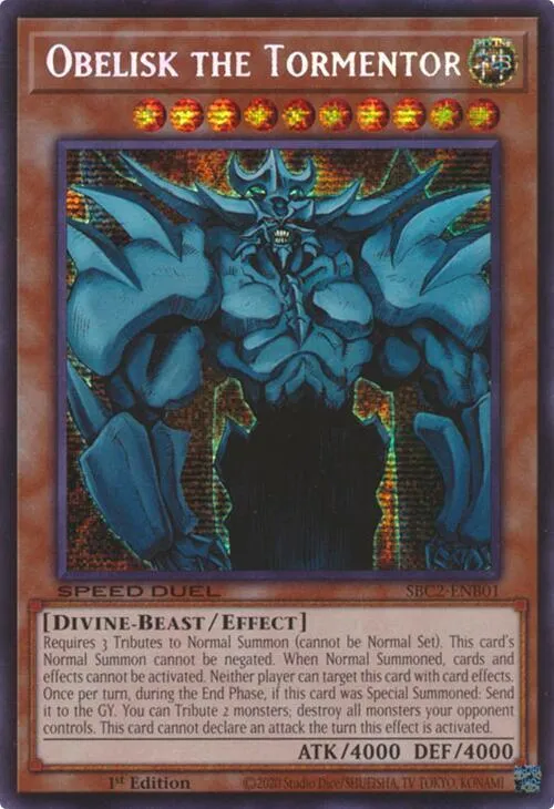 Obelisk the Tormentor — Speed Duel: Battle City Finals — Yu-Gi-Oh!