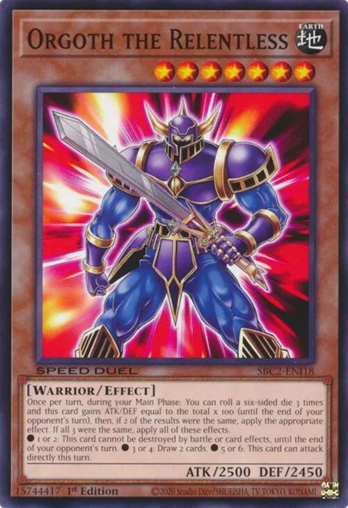 Orgoth the Relentless — Speed Duel: Battle City Finals — Yu-Gi-Oh!