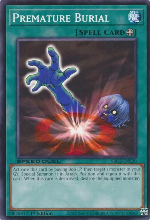 Premature Burial — Speed Duel: Battle City Finals — Yu-Gi-Oh!