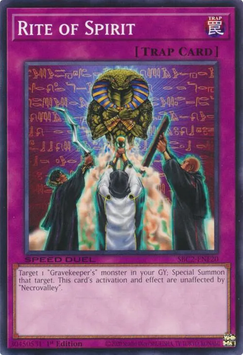 Rite of Spirit — Speed Duel: Battle City Finals — Yu-Gi-Oh!