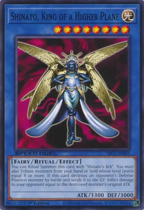 Shinato, Roi d'un Plan Supérieur — Speed Duel: Battle City Finals — Yu-Gi-Oh!
