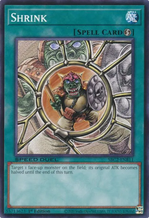 Rétrécissement — Speed Duel: Battle City Finals — Yu-Gi-Oh!