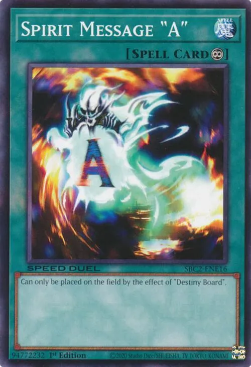 Message Spirituel "A" — Speed Duel: Battle City Finals — Yu-Gi-Oh!