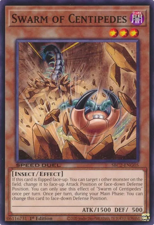 Swarm of Centipedes — Speed Duel: Battle City Finals — Yu-Gi-Oh!