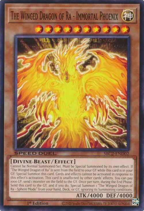 The Winged Dragon of Ra - Immortal Phoenix — Speed Duel: Battle City Finals — Yu-Gi-Oh!