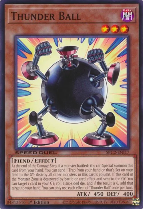 Thunder Ball — Speed Duel: Battle City Finals — Yu-Gi-Oh!